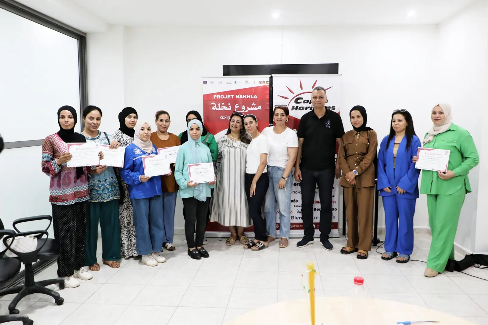 Certificate ceremony for the participants